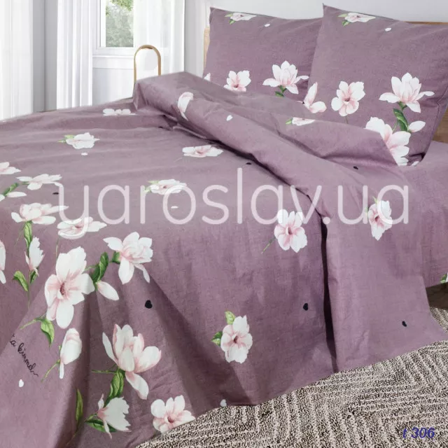 Комплект постільної білизни Ярослав t306 Бязь набивна